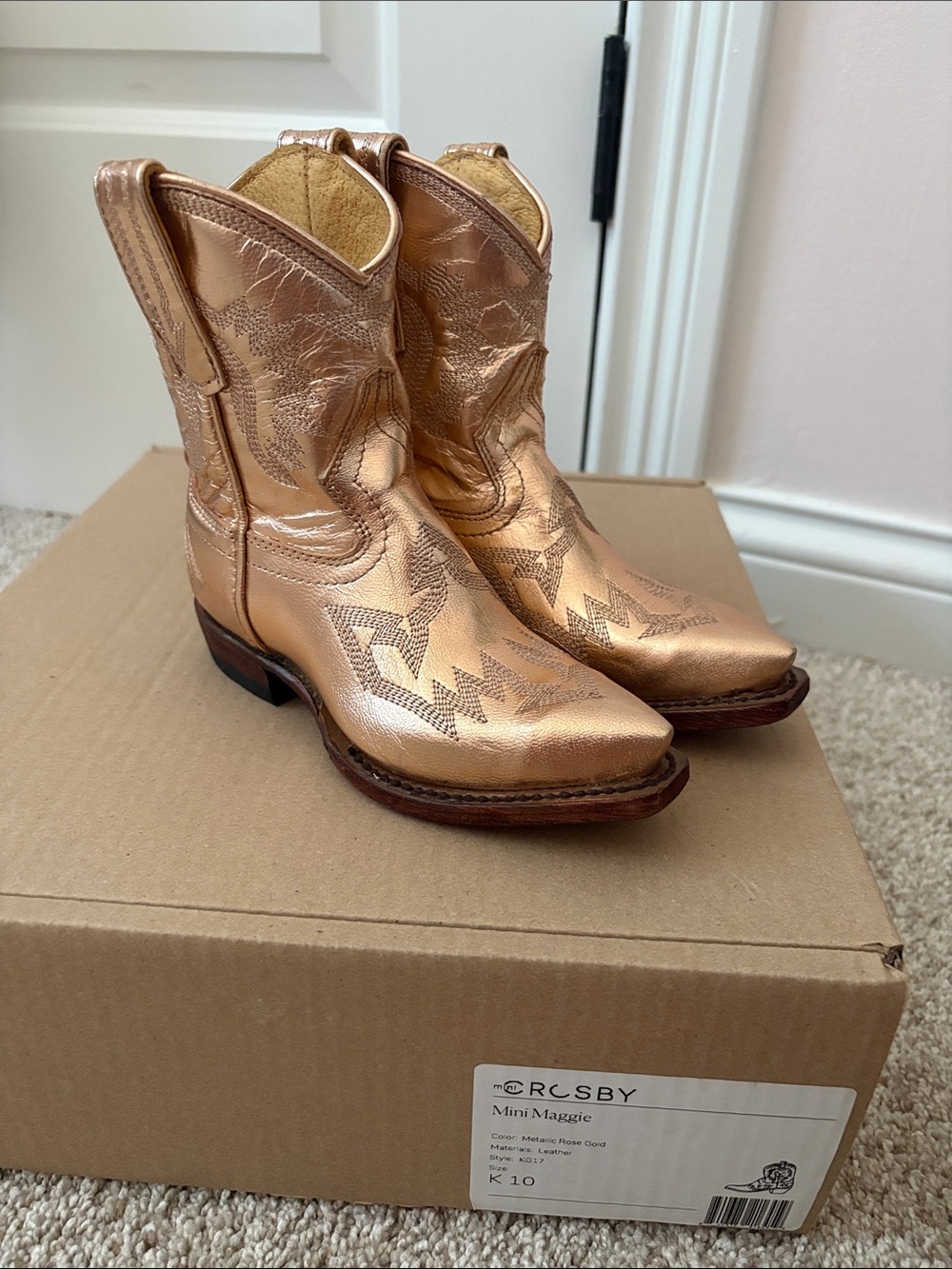 Rose Gold Mini Maggie Kids' Boots